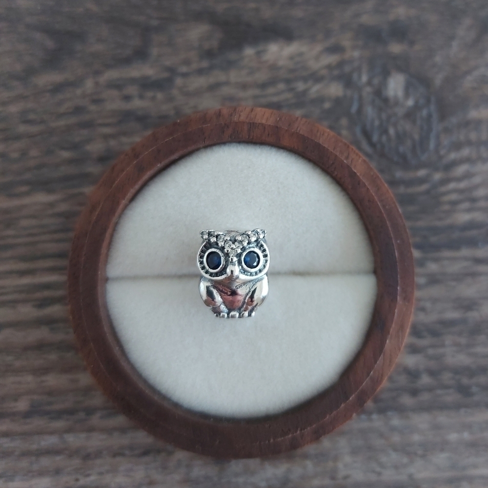 925 Sterling Silver Owl Charm